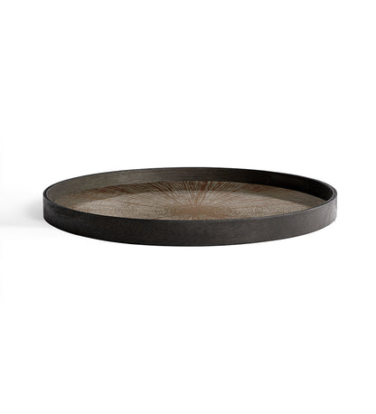 Slice Mirror Tray - Bronze - Round - L