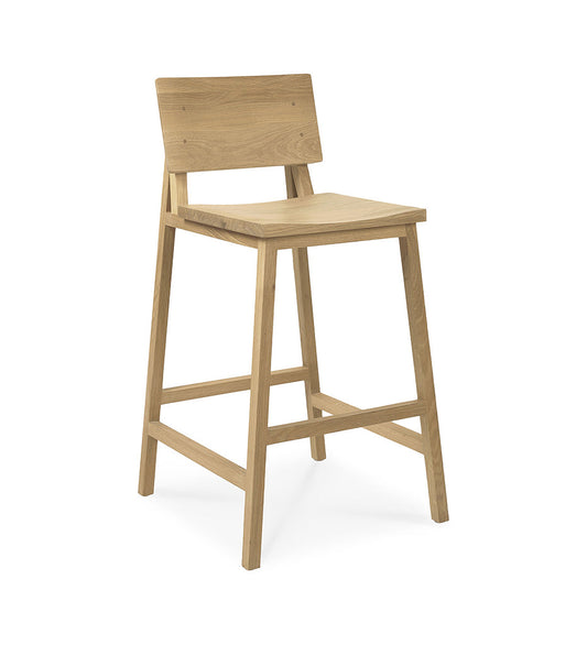 Oak N3 Counter Stool