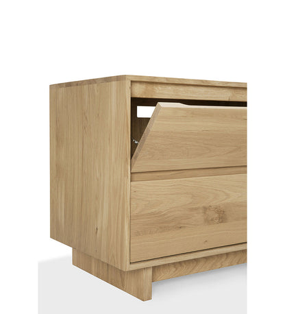 Oak Wave TV Cupboard