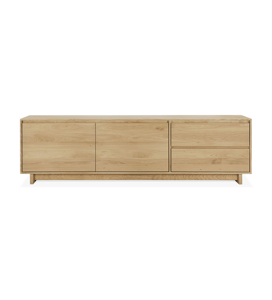 Oak Wave TV Cupboard