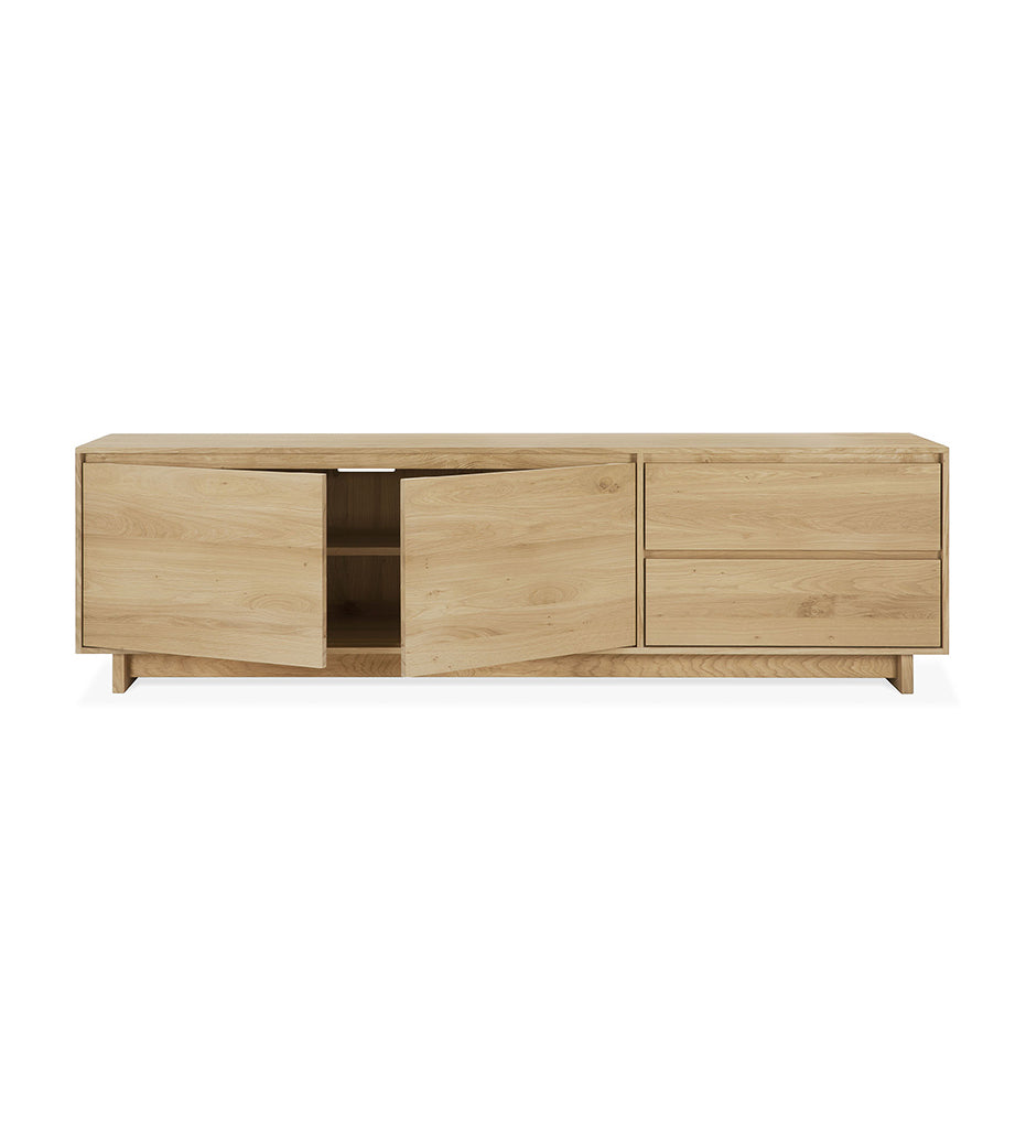 Oak Wave TV Cupboard