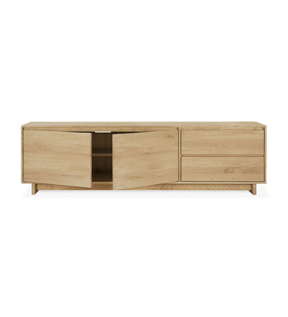 Oak Wave TV Cupboard