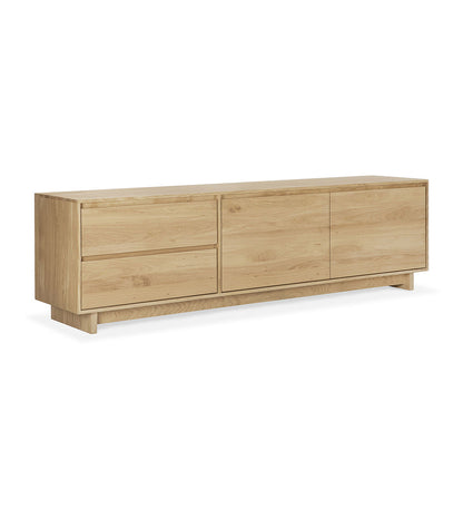 Oak Wave TV Cupboard