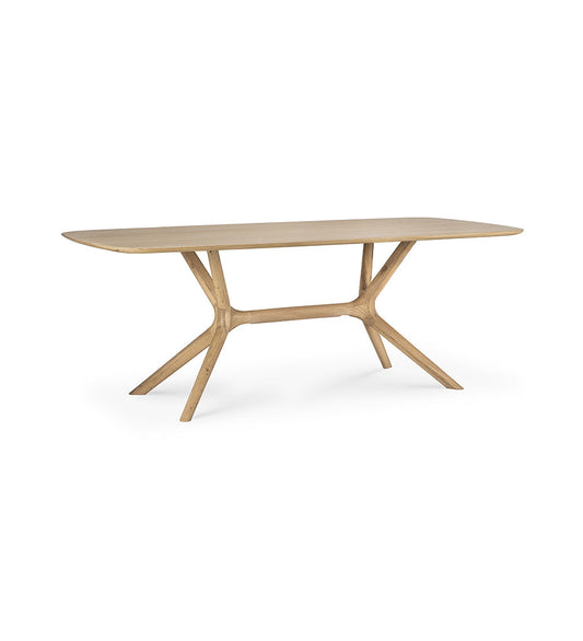 Oak X Dining Table -