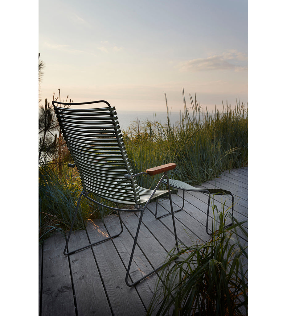 Click Position Chair with Bamboo Armrest