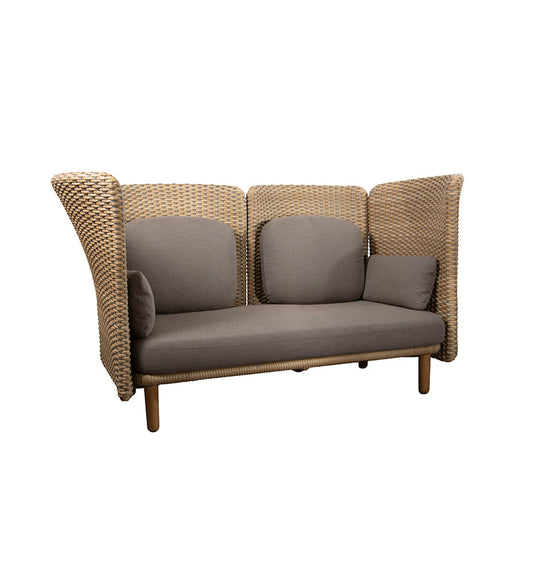 Cane-Line Arch 2-Seater Sofa w/ High Arm-Backrest