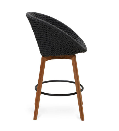 Peacock Bar Chair - Teak Legs