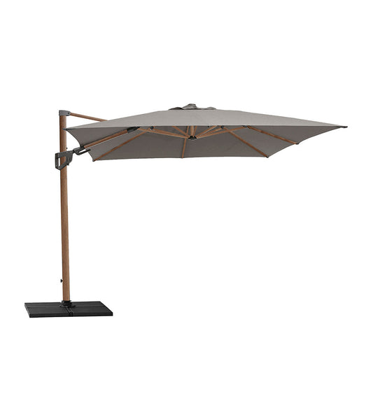 Hyde Luxe Tilt Square Umbrella - Wooden Look