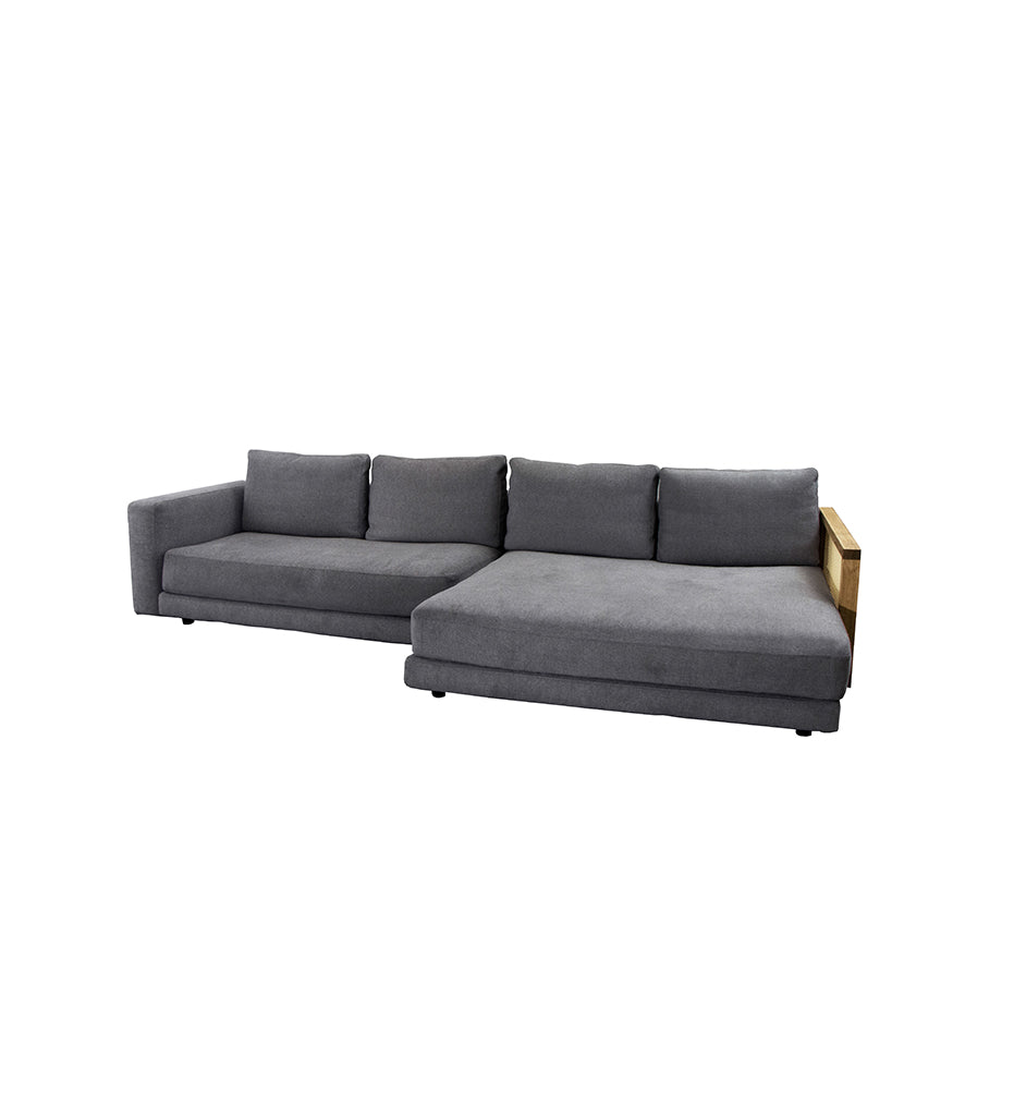 Scale 2-Seater Sofa w/ Double Daybed & Mix Armrest - Left Seated