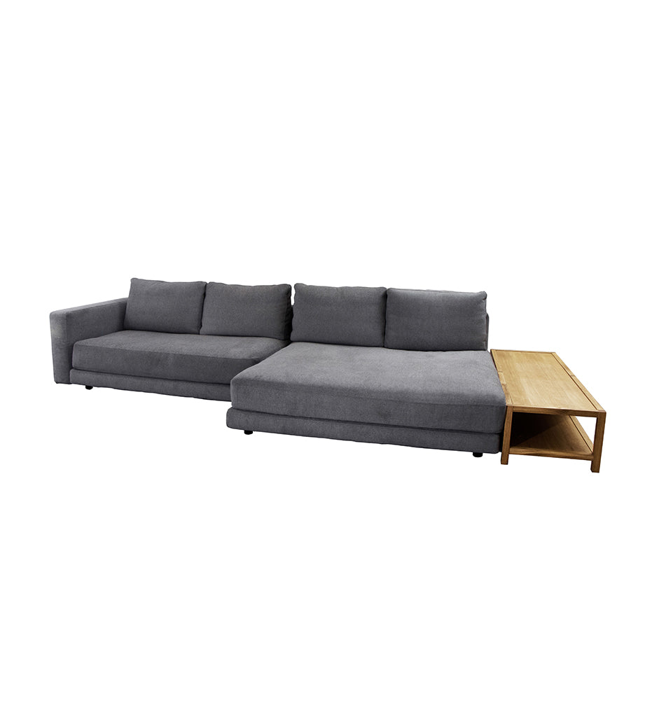 Scale 2-Seater Sofa w/ Double Daybed - Armrest & Table - Right Facing