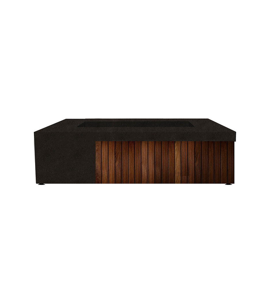 Montauk Fire Table 35" x 72" Ebony