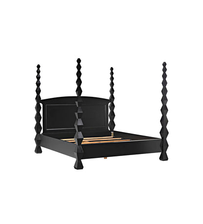 Brancusi Bed - Eastern King - Hand Rubbed Black