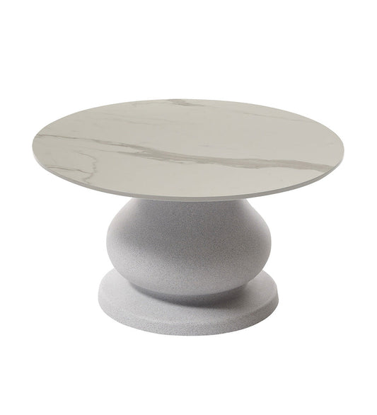 Slide Ottocento Mini Coffee Table Base - Large - Granito with Calacatta Top