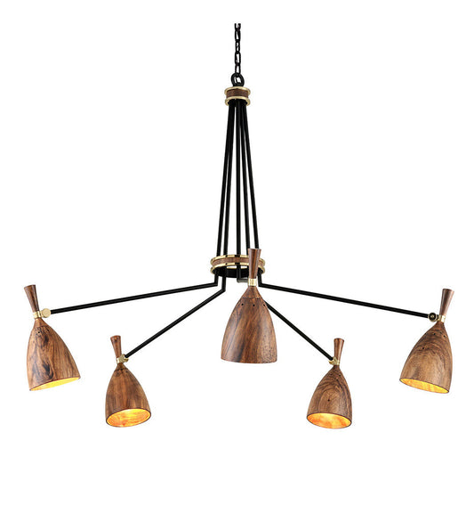 Utopia Chandelier - Medium - Soft Black Wood