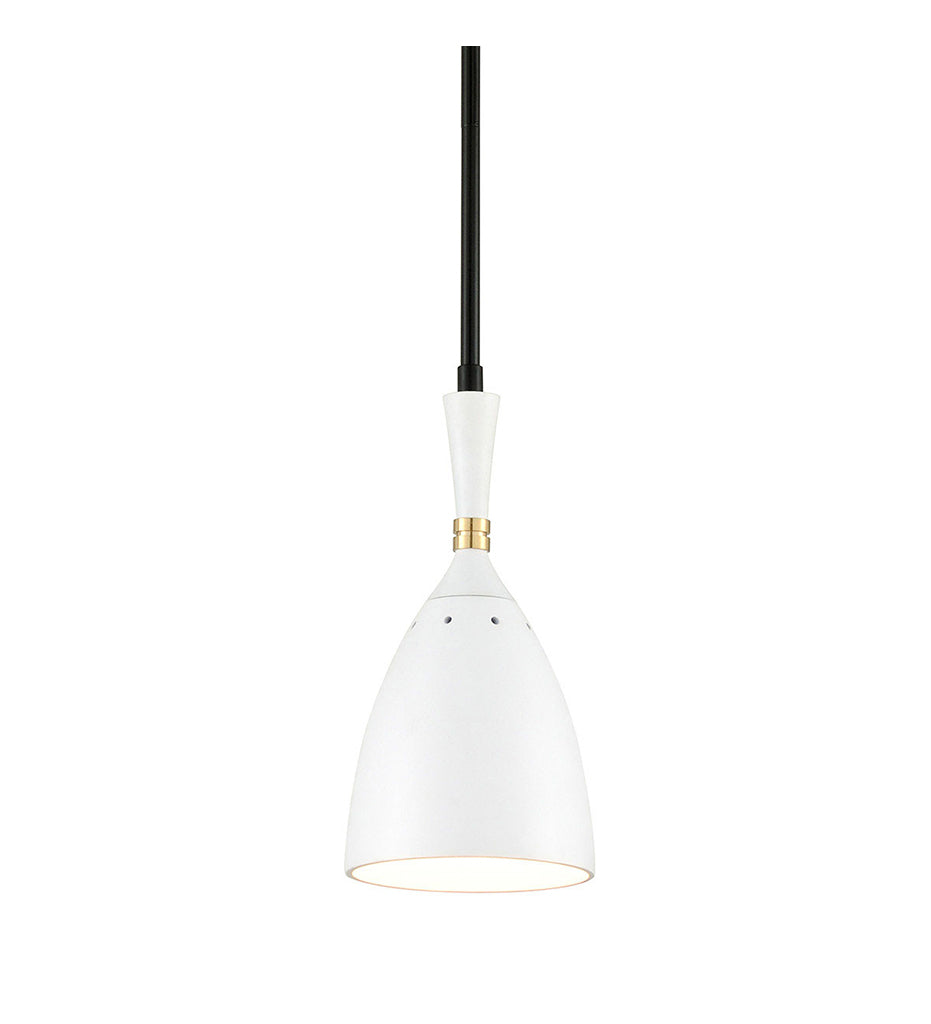 Utopia Pendant - Soft Black - White Shades