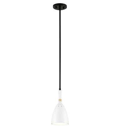 Utopia Pendant - Soft Black - White Shades