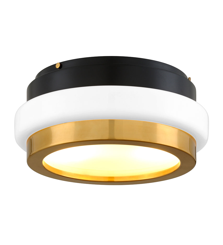 Beckenham Flush Mount - Brass/Black Brass