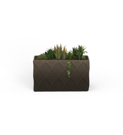 Avila Small Rectangular Planter - Diamond -