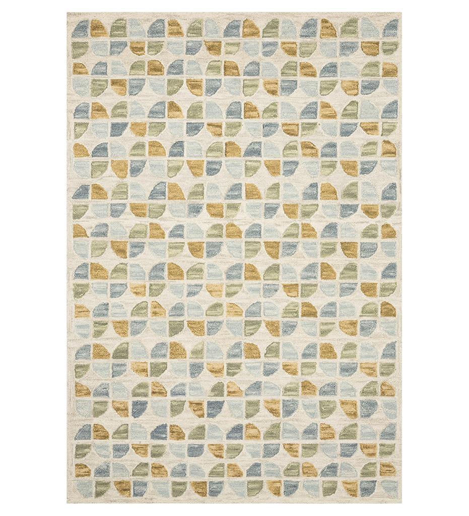 Hallu HAL-04 Ivory / Sky Rug