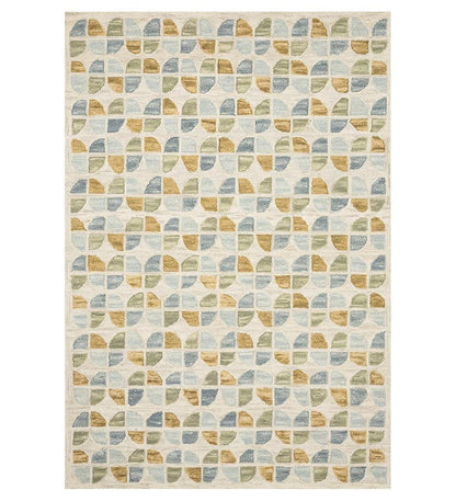 Hallu HAL-04 Ivory / Sky Rug