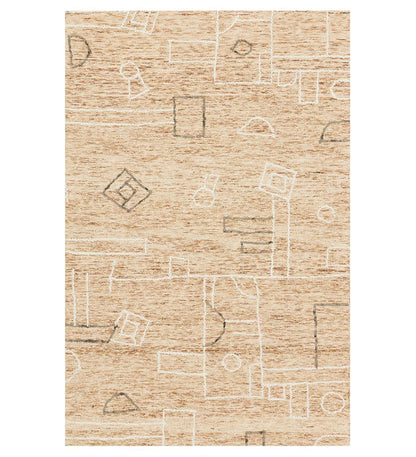 Leela LEE-05 Terracotta / Natural Rug