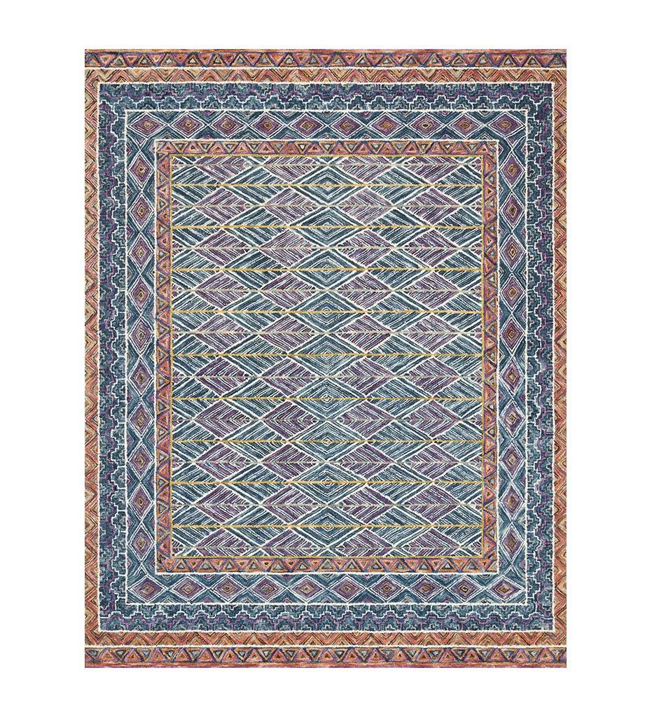 Priti PRT-01 Teal / Fiesta Rug