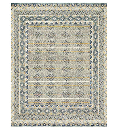 Priti PRT-02 Grey / Lagoon Rug