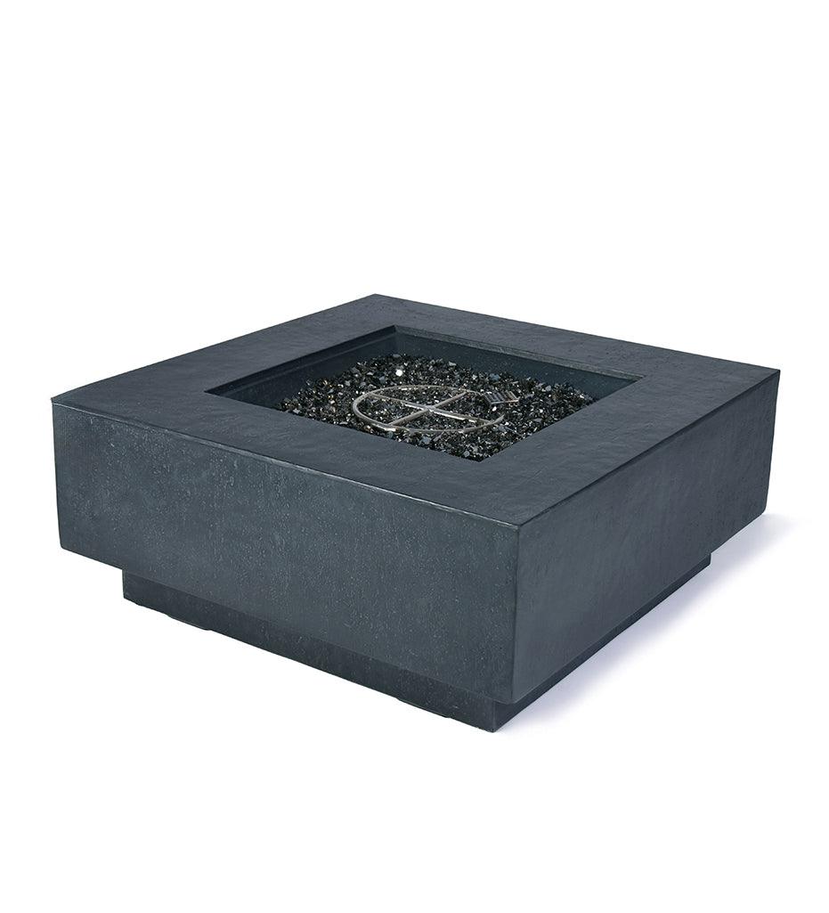 Allred Collaborative - Ocean Rock USA, Incorporated - Bergen Fire Table - Bergen Fire Table Bergen Fire Table - Travertine Dark Grey / Natural Gas OFG413DG-NG