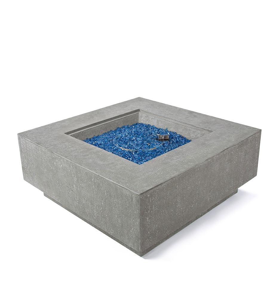 Allred Collaborative - Ocean Rock USA, Incorporated - Bergen Fire Table - Bergen Fire Table Bergen Fire Table - Travertine Light Grey / Natural Gas OFG413LG-NG