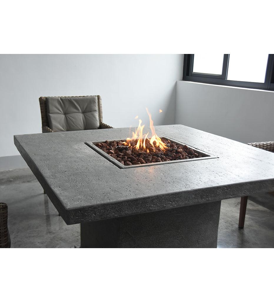 Allred Collaborative - Ocean Rock USA, Incorporated - Birmingham Dining Fire Table - Birmingham Dining Fire Table Birmingham Dining Fire Table - Travertine Light Grey OFG202LG