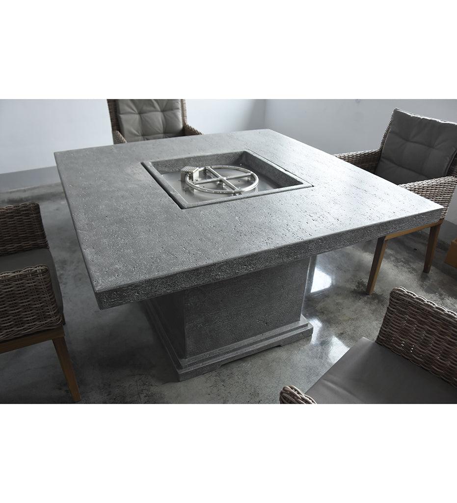 Allred Collaborative - Ocean Rock USA, Incorporated - Birmingham Dining Fire Table - Birmingham Dining Fire Table Birmingham Dining Fire Table - Travertine Light Grey OFG202LG