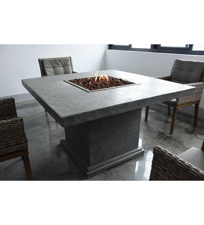 Allred Collaborative - Ocean Rock USA, Incorporated - Birmingham Dining Fire Table - Birmingham Dining Fire Table Birmingham Dining Fire Table - Travertine Light Grey OFG202LG