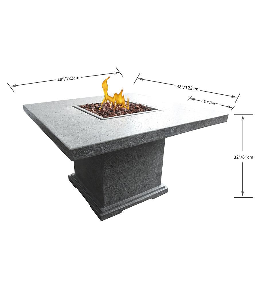 Allred Collaborative - Ocean Rock USA, Incorporated - Birmingham Dining Fire Table - Birmingham Dining Fire Table Birmingham Dining Fire Table - Travertine Light Grey OFG202LG