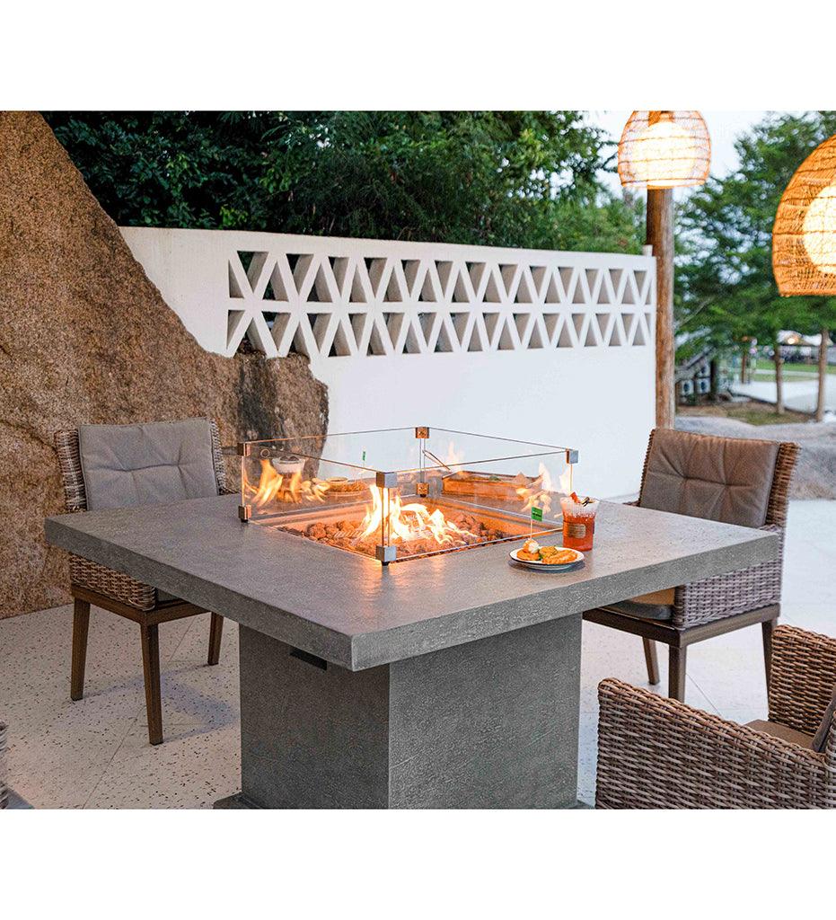 Allred Collaborative - Ocean Rock USA, Incorporated - Birmingham Dining Fire Table - Birmingham Dining Fire Table Birmingham Dining Fire Table - Travertine Light Grey OFG202LG