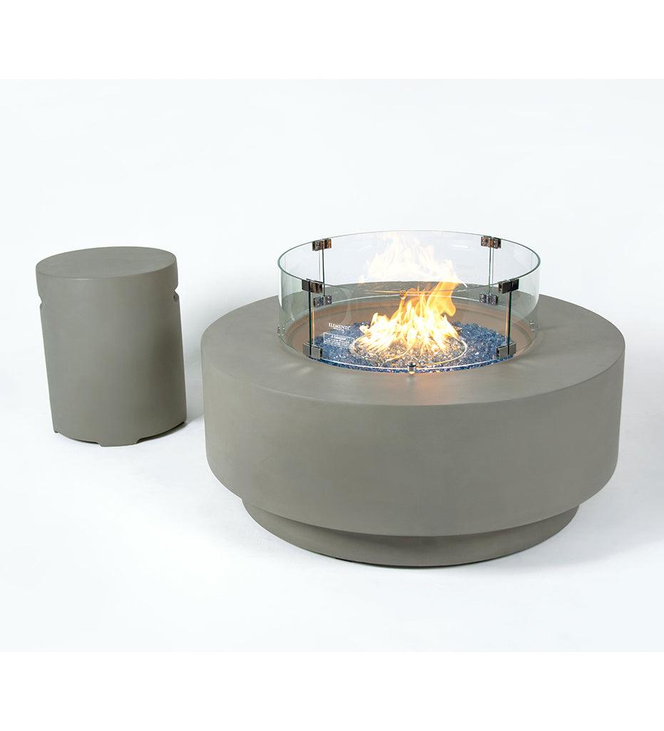 Allred Collaborative - Ocean Rock USA, Incorporated - Colosseo Fire Table - Colosseo Fire Table Colosseo Fire Table - Smooth Dark Grey / Natural Gas OFG414DG-NG