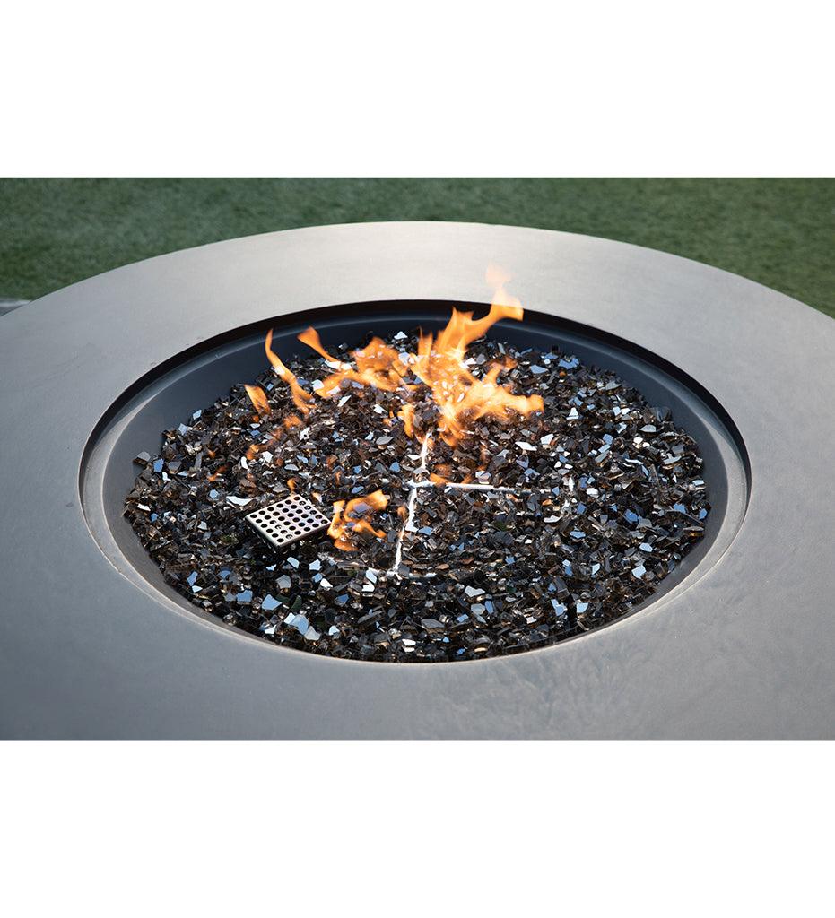 Allred Collaborative - Ocean Rock USA, Incorporated - Colosseo Fire Table - Colosseo Fire Table Colosseo Fire Table - Smooth Dark Grey / Natural Gas OFG414DG-NG