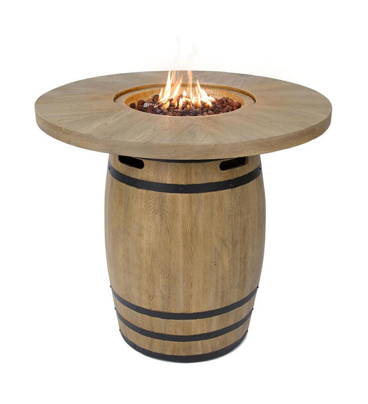 Allred Collaborative - Ocean Rock USA, Incorporated - Lafite Barrel Bar Fire Table - Lafite Barrel Bar Fire Table Lafite Barrel Bar Fire Table - Default Title OFG225