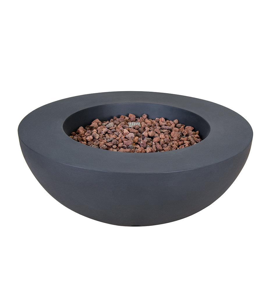 Allred Collaborative - Ocean Rock USA, Incorporated - Lunar Bowl Fire Table - Lunar Bowl Fire Table Lunar Bowl Fire Table - Smooth Dark Grey / Natural Gas OFG101DG-NG