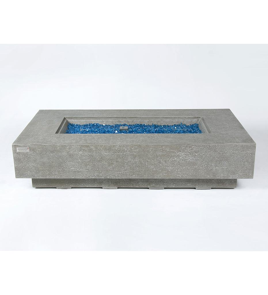 Allred Collaborative - Ocean Rock USA, Incorporated - Positano Fire Table - Positano Fire Table Positano Fire Table - Travertine Dark Grey / Natural Gas OFG415DG-NG