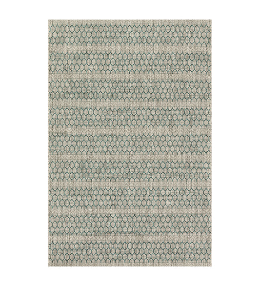 Isle IE-01 Grey / Teal Indoor / Outdoor Rug