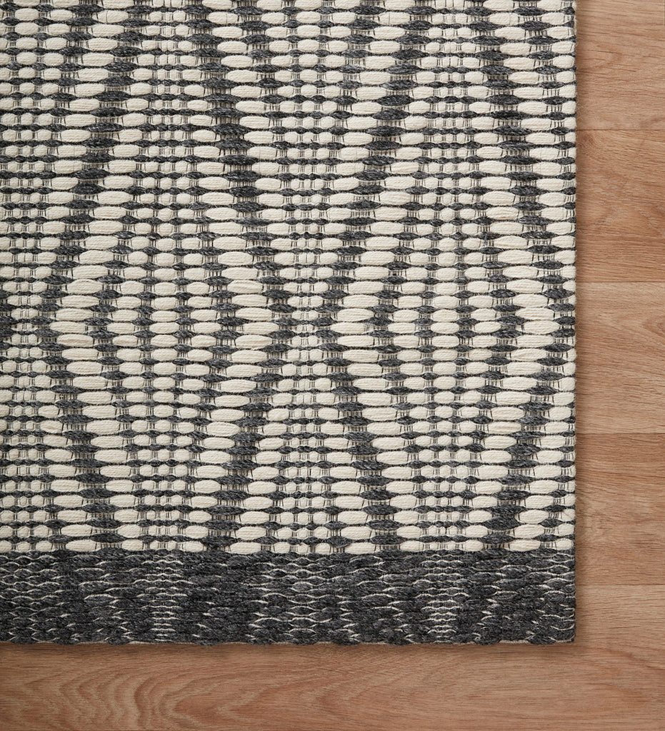 lifestyle, Loloi-Kenzie KNZ-01 Ivory / Charcoal Rug-KENZKNZ-01IVCC