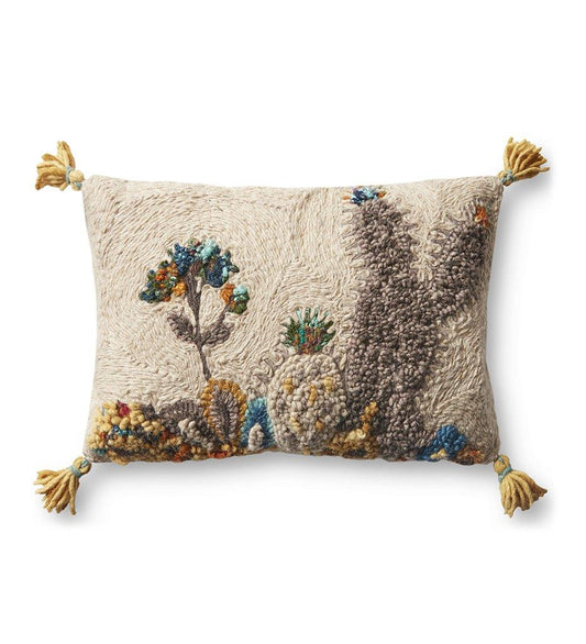 PLL0020 Beige / Multi Color Pillow