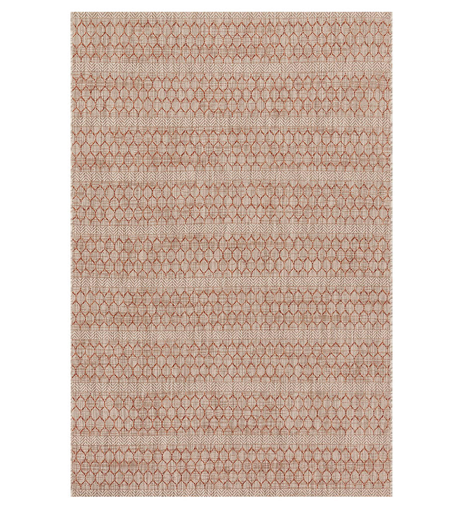 Loloi IE-01 Beige / Rust Indoor / Outdoor Rug