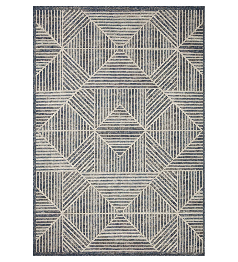 Loloi RAI-03 Denim / Ivory Rug