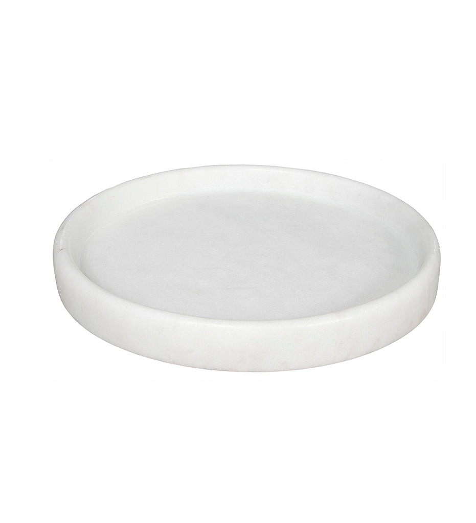 Noir 16" Round Marble Tray AC138-16