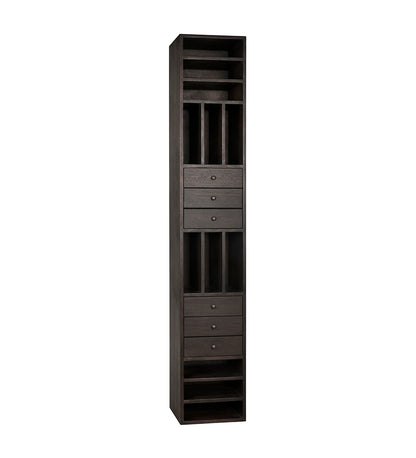 Noir Tubula Bookcase - Ebony Walnut GBCS208EB