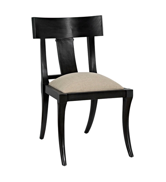 Noir Athena Side Chair - Pale GCHA239P