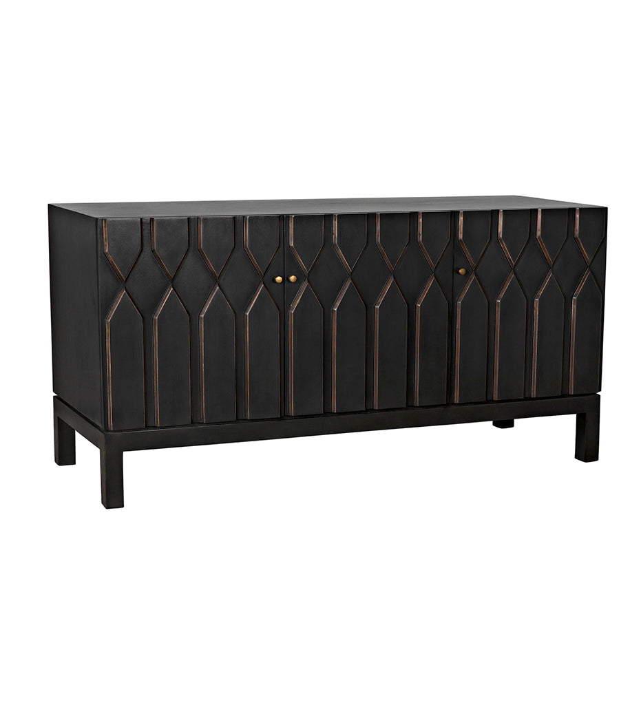 Noir Anubis Sideboard - Pale Rubbed GCON382PR