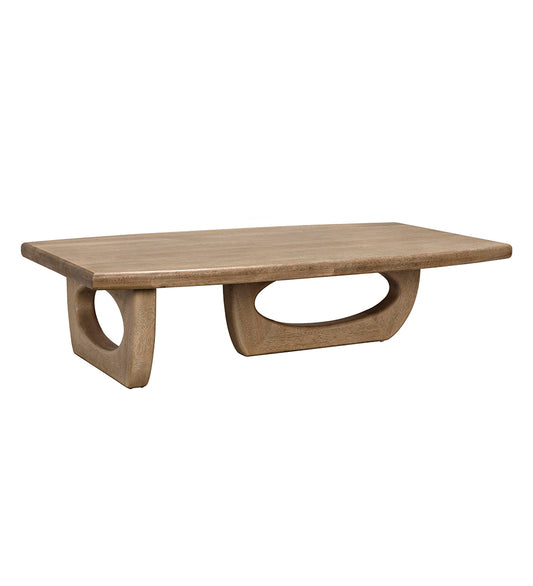 Noir Douglas Coffee Table - Bleached Walnut GTAB1019BW