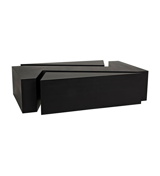 Noir Element Coffee Table - Black Steel GTAB1066MTB